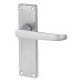 Exel Satin Chrome Victorian Straight Latch Door Handle - 155 x 42mm