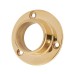 32mm Heavy Solid Brass Round Tube Hanging Rail End Socket - Polished