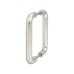 Exel 19mm D-Bar Door Pull Handle - Back to Back - 150mm Centres - Satin Aluminium