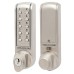 Codelocks CL2255 Digital Push Button Code Lock with Intumescent - Key Override - Brushed Steel