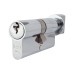 Eurospec 5 Pin 70mm Euro Thumbturn Cylinder - 35mm Turn + 35mm - Polished Chrome - Keyed Alike