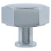 Alexander & Wilks Vesper Hex Cabinet Knob - 40mm Diameter - Polished Chrome