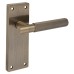 Exel Antique Brass Knurled Latch Door Handle - Remi Range - 155 x 55mm