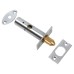 British Pattern Door Rack Bolt - Satin Chrome - Pack of 2 with 1 Key
