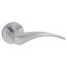 Exel Satin Chrome Door Handles on Round Rose - Aston Range 