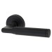Serozzetta by Carlisle Brass Belas Latch Door Handle on Rose Ultimate Door Kit - Matt Black
