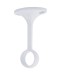 Rothley 25mm Hanging Rail Centre Bracket - White