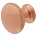 Crofts & Assinder Monmouth Round Cabinet Knob - 32mm Diameter - Brushed Copper