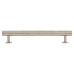 Alexander & Wilks Leila 15mm Hammered T-Bar Cabinet Pull Handle - 160mm Centres - Satin Nickel