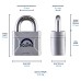 Squire Mercury High Security Padlock - 50mm Body - 23.5 x 22mm Shackle - Silver