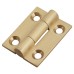 Solid Drawn Butt Cabinet Hinge - 25 x 19 x 1.45mm - Satin Brass - Pair