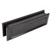 From The Anvil Traditional Letter Plate - 315 x 92mm - Door Thickness 42-72mm - Black
