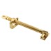 Exel Telescopic Skylight Screw Jack Opener - 250mm Length - 165mm Throw - Polished Brass