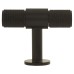 Carlisle Brass 13mm Knurled T-Bar Cabinet Knob - 50 x 40mm - Matt Black