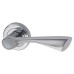 Exel Polished Chrome Door Handles on Round Rose - Knightsbridge Range 