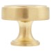 Crofts & Assinder Calgary Round Cabinet Knob - 35mm Diameter - Satin Brass