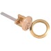 Yale 1109 Replacement Rim Cylinder - Polished Brass - Keyed Alike