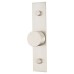 Frelan Hoxton Sturt Cabinet Knob on Fanshaw Backplate - 30mm Diameter - Satin Nickel