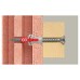 Fischer DuoPower Nylon Wall Plug with Screws - 8 x 40mm - Red & Grey - Pack of 50