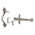 Olde Forge Gothic Thumb Latch Set - Pewter