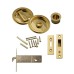 FVG Round Flush Privacy Set with Bolt - PVD Brass