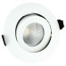 Integral LED Lux Fire 9W IP65 Fire Rated 55° LED Dimmable Adjustable Downlight - 4000K - White 