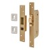 UNION 3M50 5 Detainer High Security Hook Bolt Deadlock - 70mm Case - 43mm Backset - Polished Brass