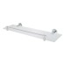 Fitzroy of London Style Glass Shelf - 555 x 180mm - Polished Chrome