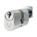 Eurospec 5 Pin 60mm Oval Thumbturn Cylinder - 30mm Turn + 30mm - Polished Chrome - Keyed Alike