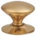 Exel Spun Round Cabinet Knob - 25mm Diameter - Polished Brass