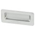 Exel Rectangular Flush Recessed Sliding Door Cabinet Pull Handle - 110 x 56mm - Satin Chrome