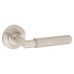 Burlington BUR40 Satin Nickel Knurled Door Handles on Round Knurled Rose - Piccadilly Range 