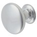 Crofts & Assinder Monmouth Round Cabinet Knob - 32mm Diameter - Polished Chrome