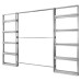 ECLISSE Double Pocket Door Kit - 115mm Finished Wall Thickness - 914 x 1981mm Door Size