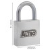 Exel Aluminium Padlock - 30mm Body - 17 x 16mm Shackle - Keyed to Differ