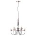 BHS Alana 9 Light Chandelier Ceiling Light - Copper Fittings with Black Cable