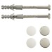 Rawlplug WC Toilet Fixing Kit - Short Plug - Pack of 2