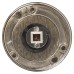 Exel Bathroom Turn & Release - 50mm Diameter - Polished Nickel