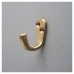 Hampstead Solid Brass Single Coat Hook - 43 x 17mm - Satin Brass