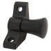 Exel Stair Rod with Fluted Finials - 900mm Length - Matt Black