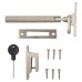 Hampstead Willow Knurled Locking Mortice & Hook Plate Window Fastener - Reversible - Satin Nickel 