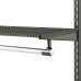 elfa Top Track System - Click In Clothes Hanging Rail End Caps - 25 x 18 x 25mm - Chrome - Pack of 2