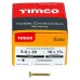 TIMCO Solo Chippy Pozi Countersunk Wood Screws - 5.0 x 35mm - Yellow Zinc - Pack of 200