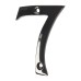 Exel 76mm Screw Fix Door Numeral - 7 - Black Nickel