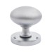 Exel Round Mortice Door Knob - 58mm Rose Diameter - Satin Chrome