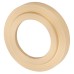 Burlington BUR20 Satin Brass Door Handles on Round Stepped Rose - Knightsbridge Range 