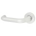 Exel Satin Aluminium 20mm Return to Door Handles on Round Rose 