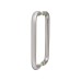 Exel 19mm D-Bar Door Pull Handle - Back to Back - 225mm Centres - Satin Aluminium