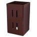 Powapost Fence Post Extender - 180 x 75 x 75mm - Brown Powder Coated