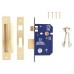 5 Lever Sashlock - 65mm Case - 44mm Backset - Electro Brass